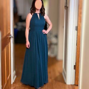 Azazie Cherish Peacock A6 (fits like an 4)